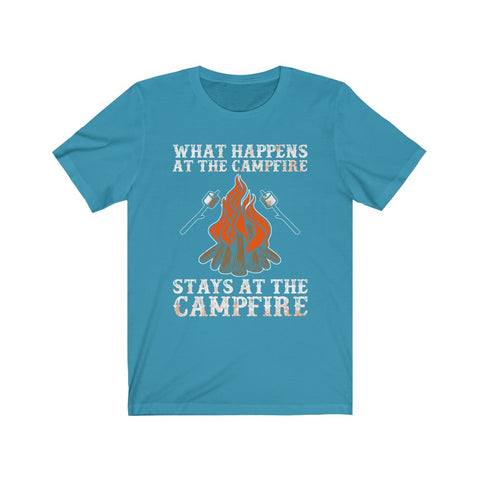 Image of What Happens At The Campfire Stays At The Campfire - Unisex Tee