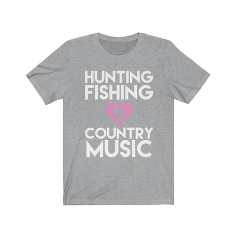 Image of Hunting Fishing & Country Music - Unisex Tee