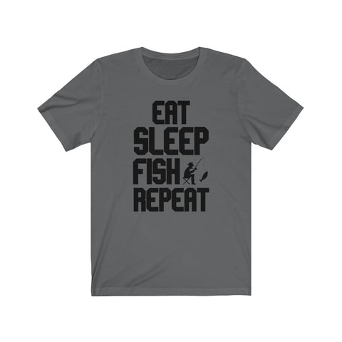 Image of Eat Sleep Fish Repeat - Unisex Tee