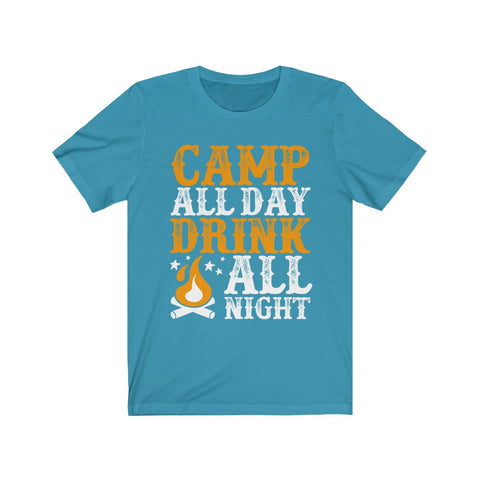 Image of Camp All Day Drink All Night - Unisex Tee