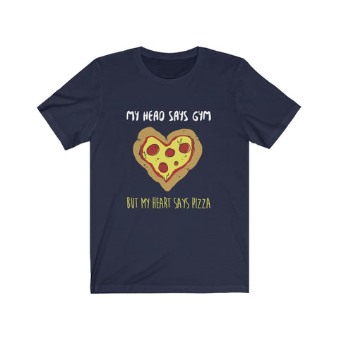 Image of My Heart Says Pizza - Unisex Tee