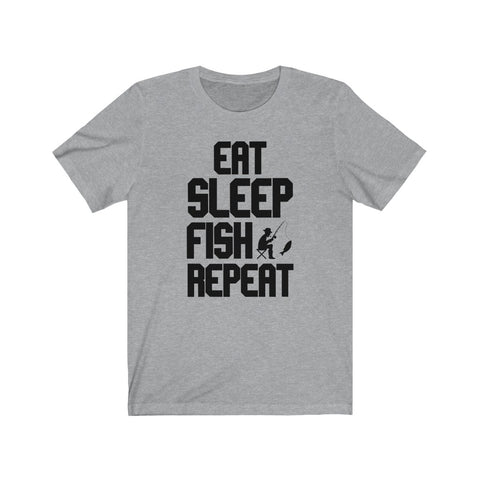 Image of Eat Sleep Fish Repeat - Unisex Tee