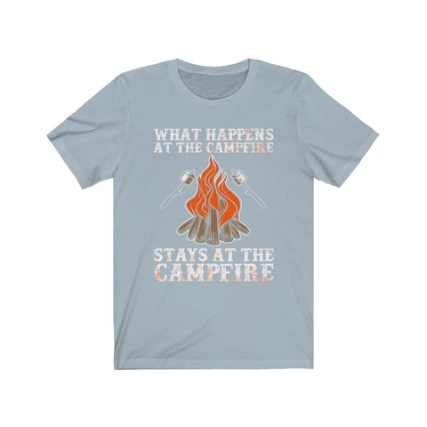 Image of What Happens At The Campfire Stays At The Campfire - Unisex Tee