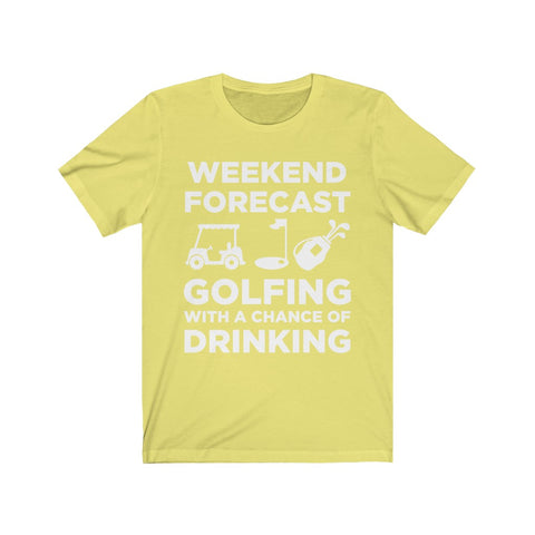Image of Golfing With A Chance of Drinking - Unisex Tee