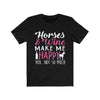 Horses & Wine Make Me Happy - Unisex Tee