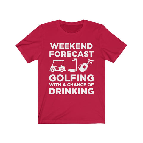 Image of Golfing With A Chance of Drinking - Unisex Tee