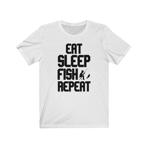 Image of Eat Sleep Fish Repeat - Unisex Tee