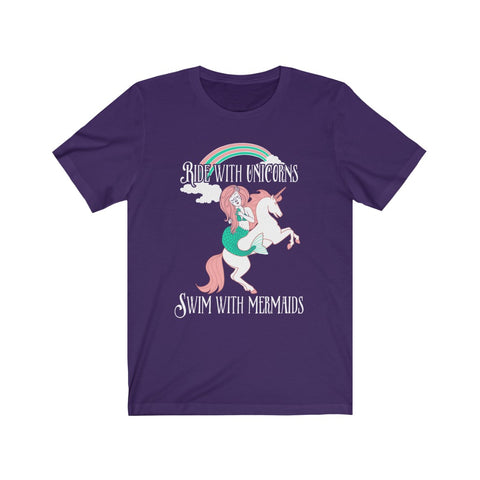 Image of Ride With Unicorns - Unisex Tee