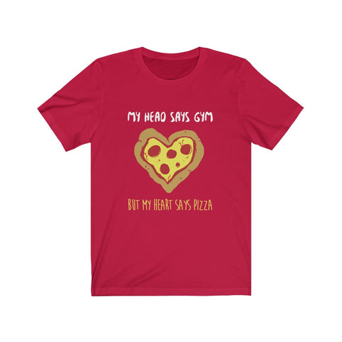 Image of My Heart Says Pizza - Unisex Tee