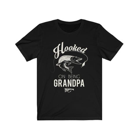 Image of Hooked On Being Grandpa - Unisex Tee
