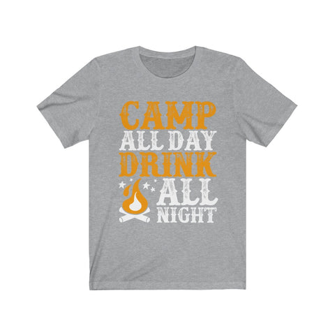 Image of Camp All Day Drink All Night - Unisex Tee