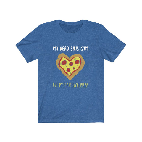 Image of My Heart Says Pizza - Unisex Tee