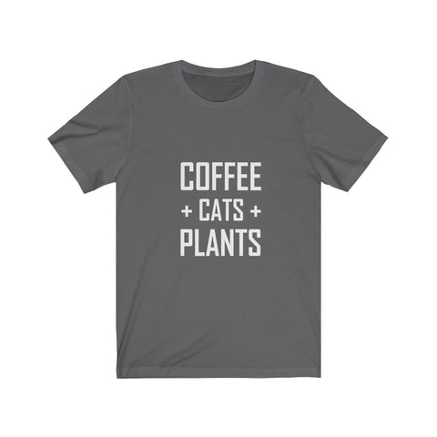 Image of Coffee Cats Plants - Unisex Tee